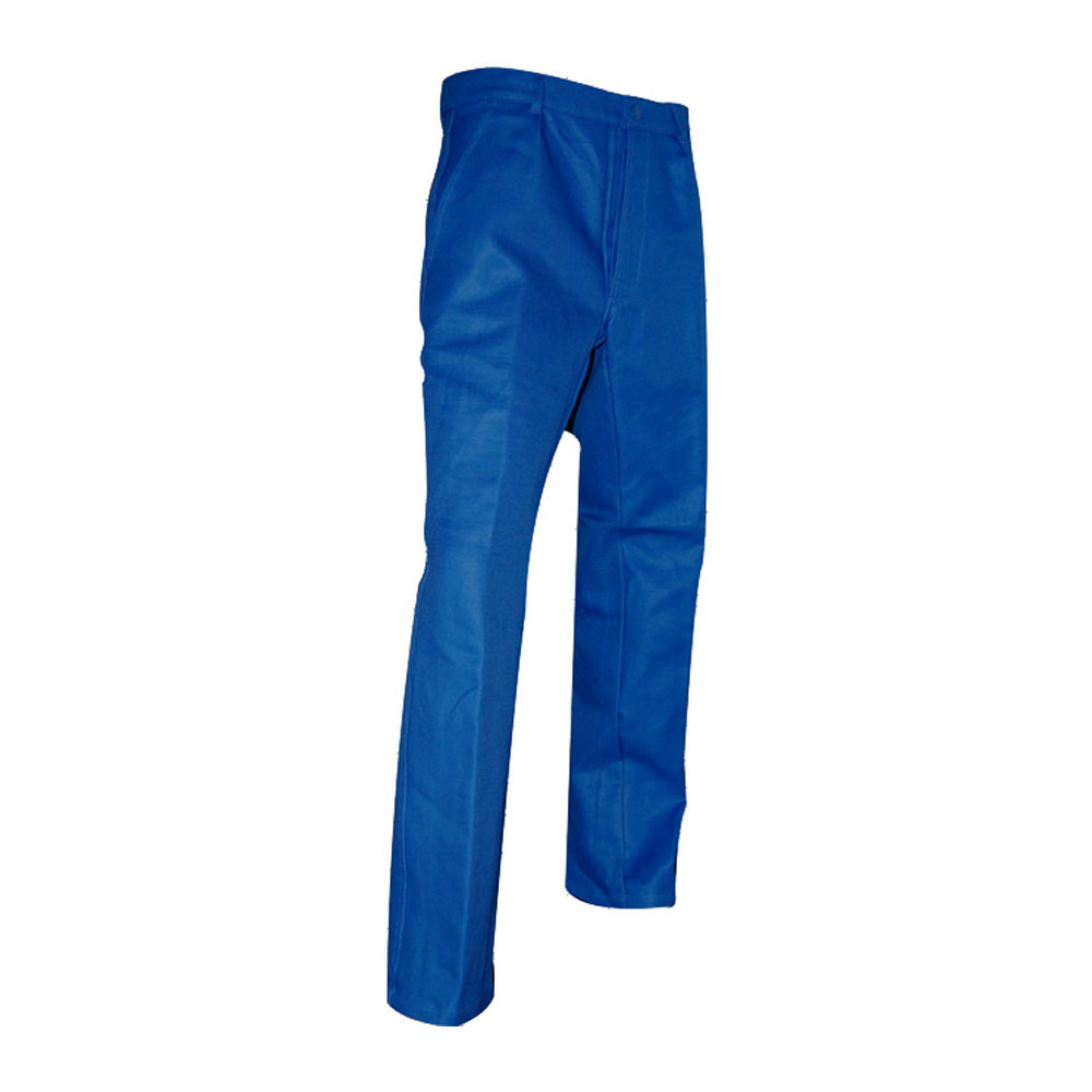 Pantalon de travail clou braguette à boutons 100141 bleu bugatti t56 lma lebeurre 100141 t56