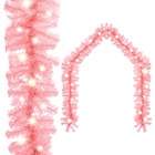Guirlande de noël avec lumières led 10 m rose