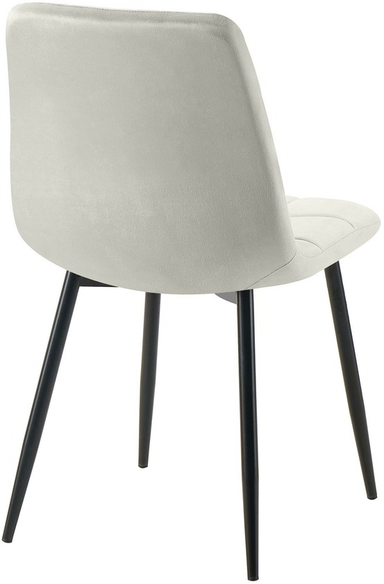 Lot de 2 chaises de salle à manger tilde velours