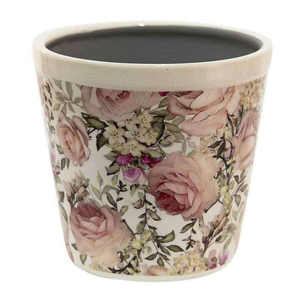 Pot de fleurs en céramique jardin anglais 15x14cm