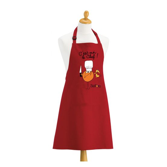 Tablier de cuisine shadoks c'est moi le chef recyclé