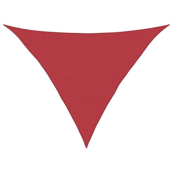 Voile d'ombrage 160 g/m² rouge 5x5x6 m pehd