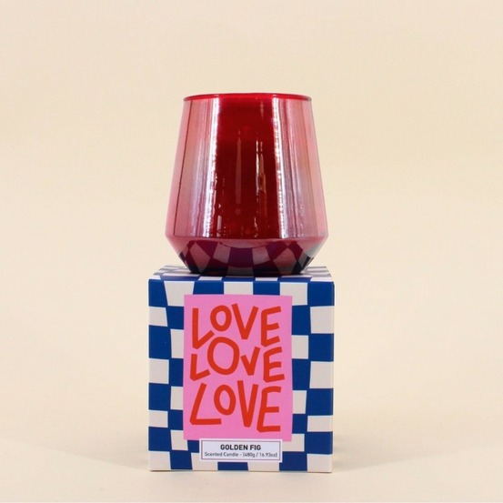 Bougie parfumée verre lustré 480g, boite cadeau