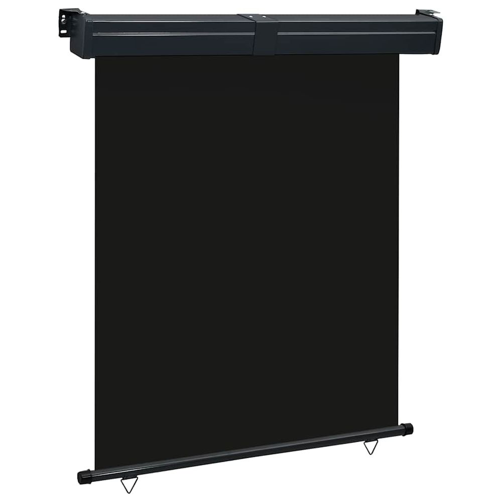Auvent latéral de balcon 145x250 cm noir