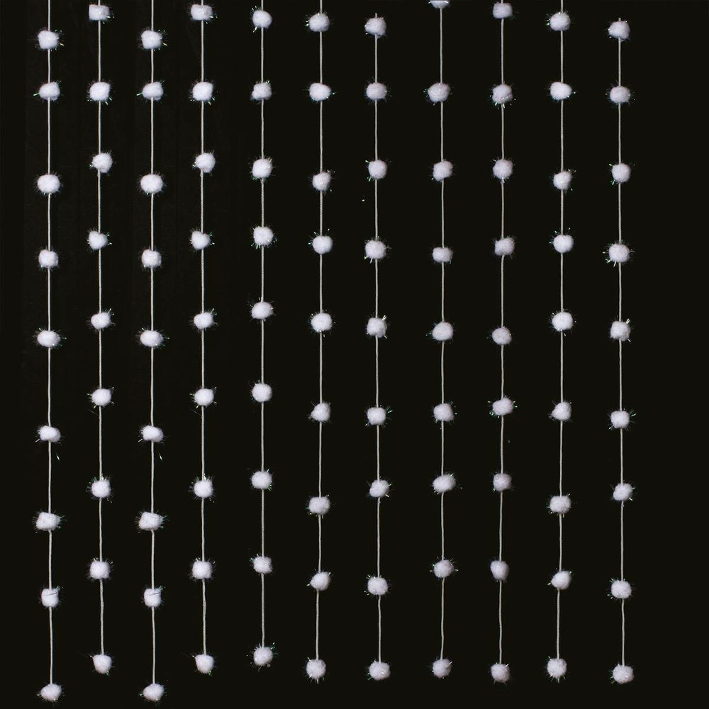 Rideau de boules coton 90x200cm