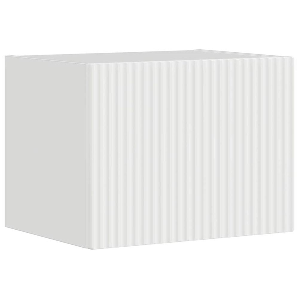 Meuble tv mural 39 x 31 x 29,5 cm blanc brillant
