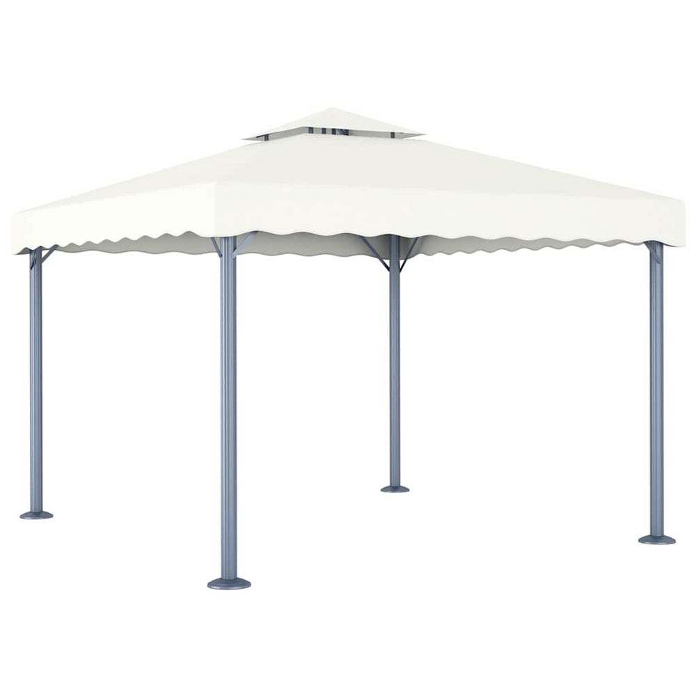 Tonnelle 300x300 cm crème aluminium