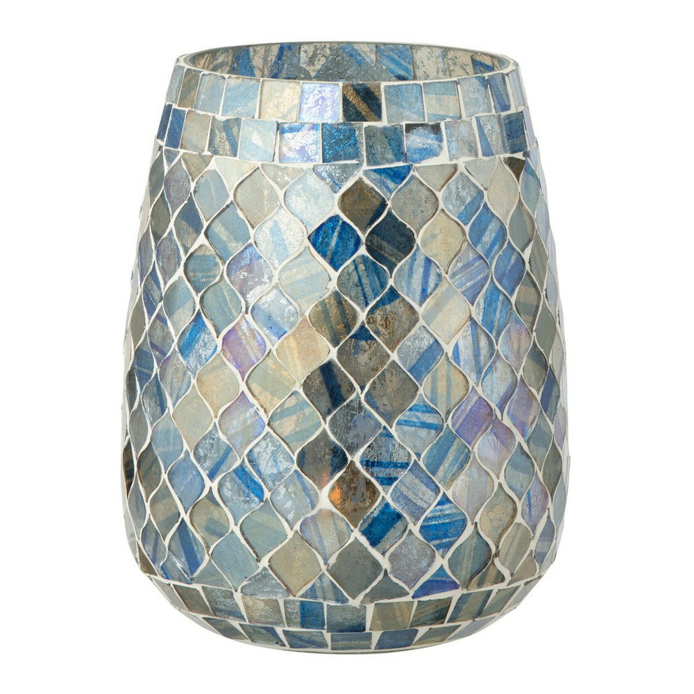 Photophore mosaïque en verre 