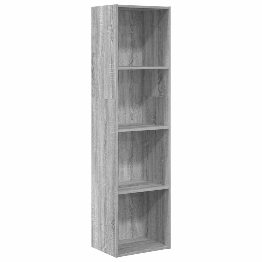 Bibliothèque sonoma gris 40x30x152 cm bois d'ingénierie