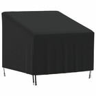 Housse de chaise de jardin noir 90x90x50/75 cm oxford 420d