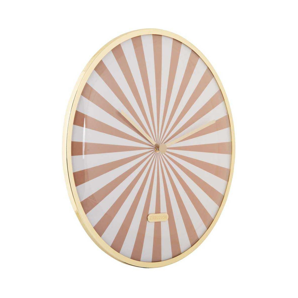 Horloge en métal candy swirl dome