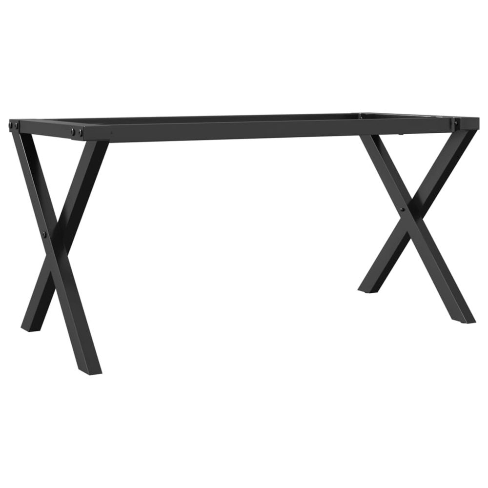 Pieds de table basse cadre en x 80x40x43 cm acier
