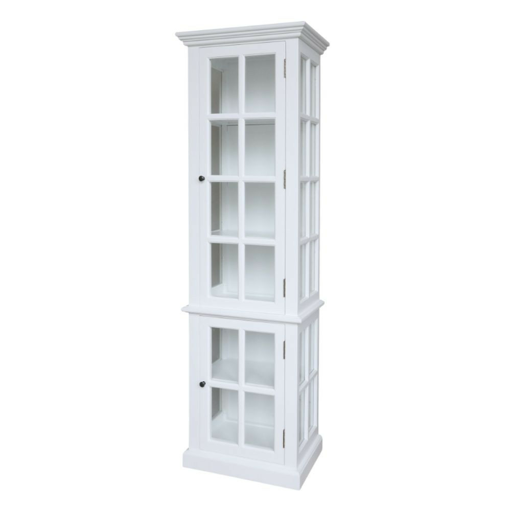 Armoire 2 portes rangement chambre salle de bain bois blanc 196cm
