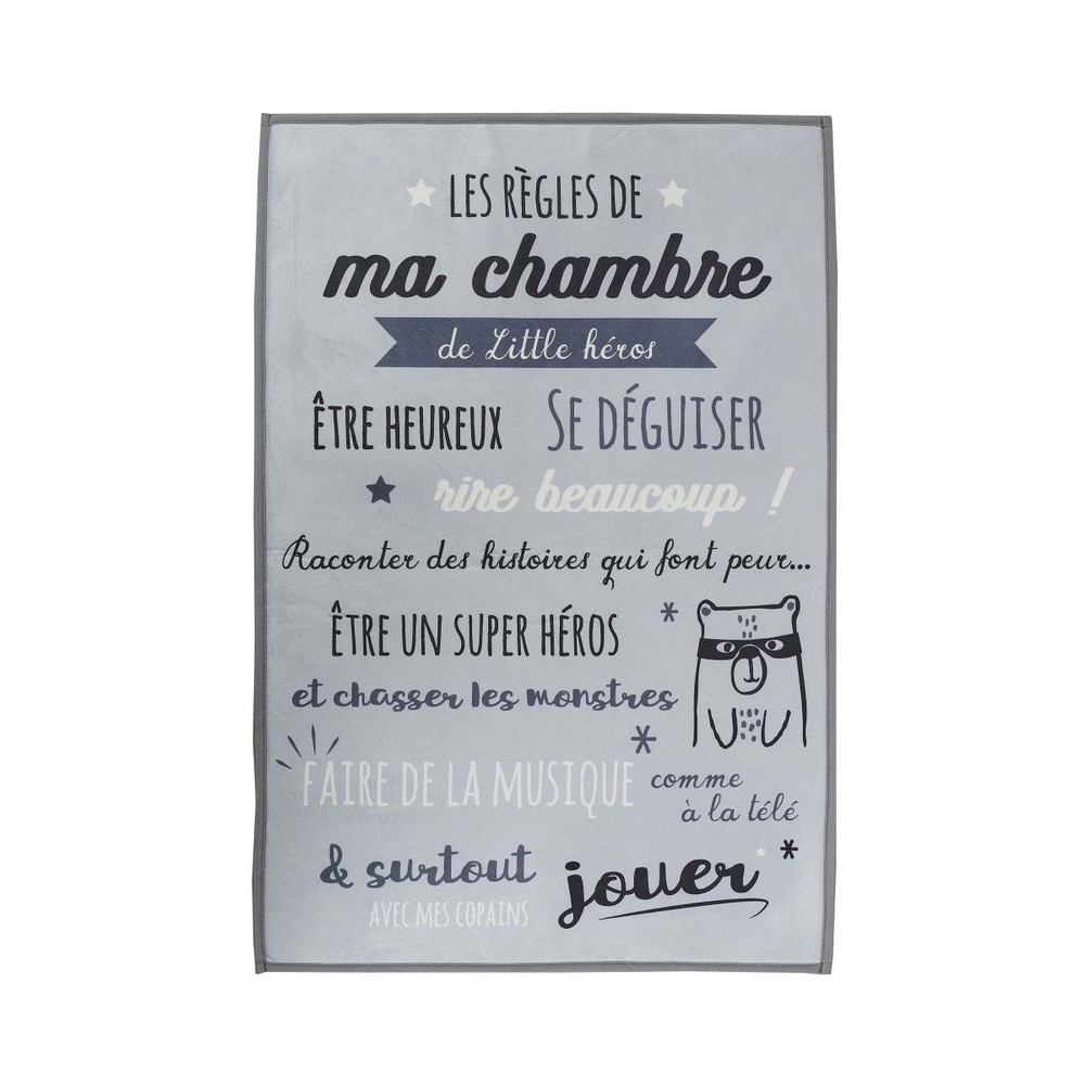 Tapis règles de la chambre enfant 60x90 cm