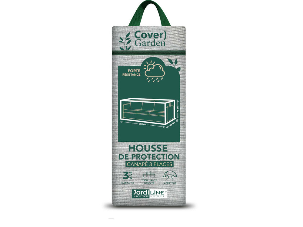 Housse de protection cover garden pour canapé de jardin - 3 places - 205 x 85 x