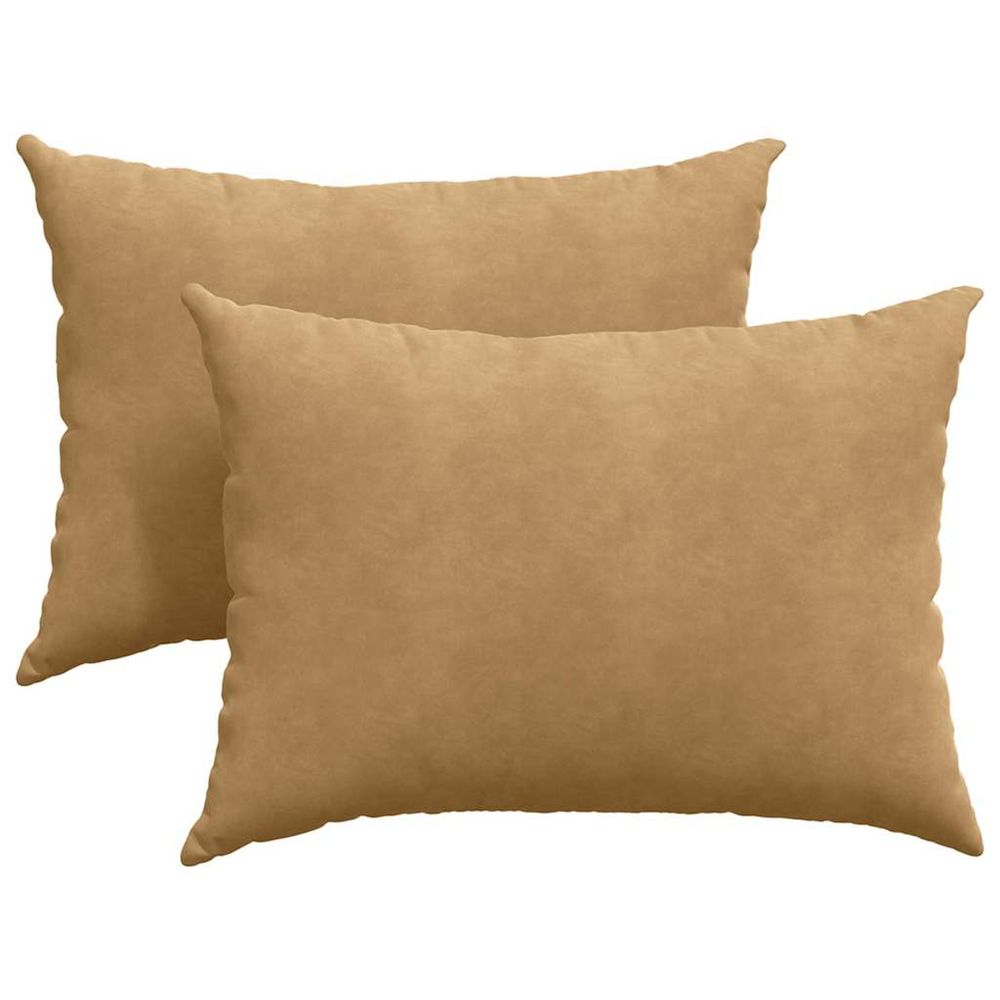 Coussins de canapé 2 pcs marron 70 x 50 cm