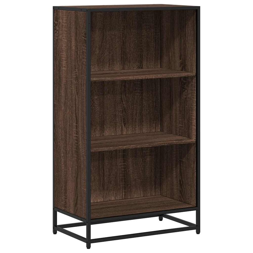 Bibliothèque chêne marron 60x35x107,5 cm bois d'ingénierie