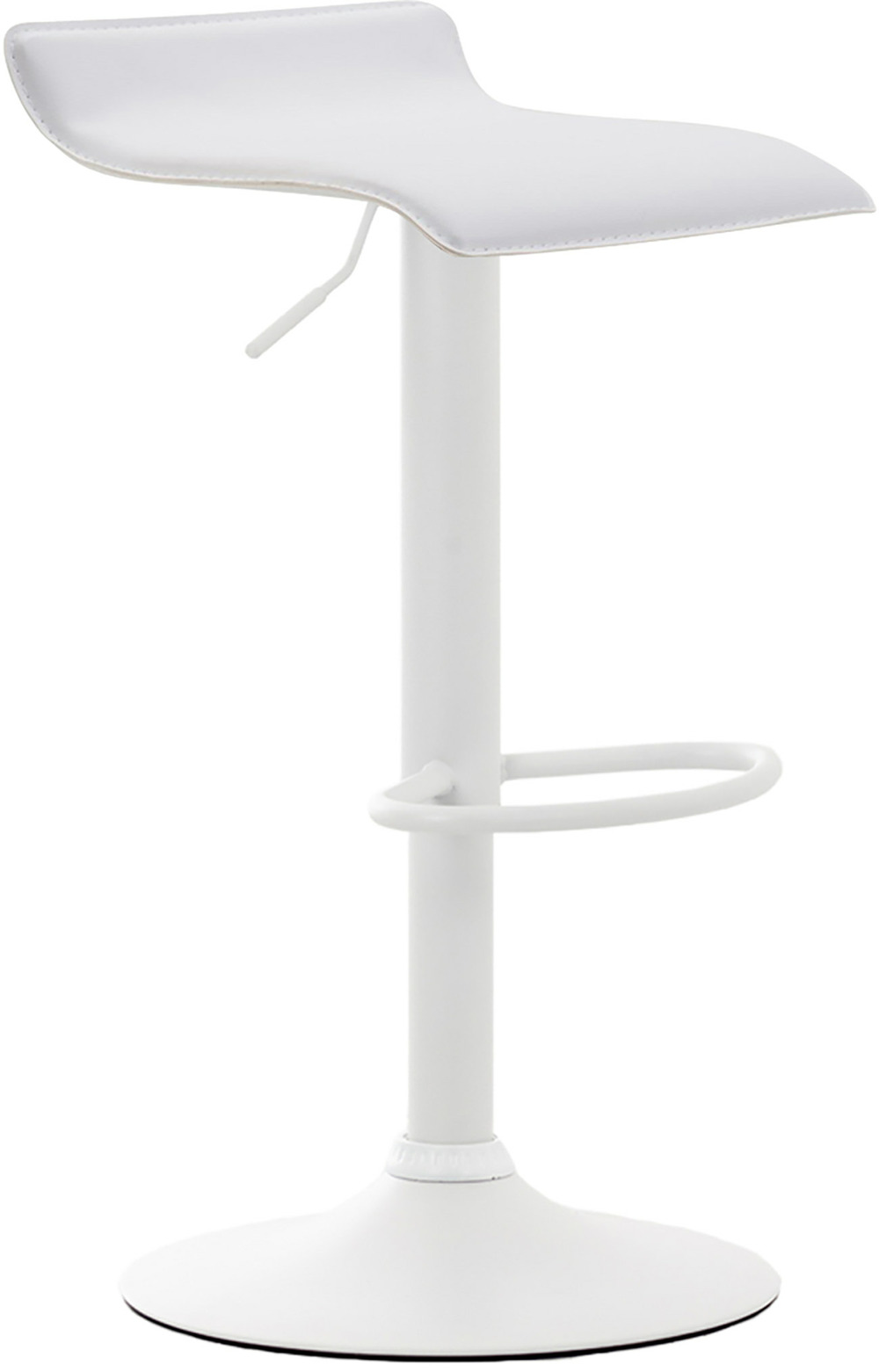 Tabouret de bar dyn v2 cuir artificiel blanc