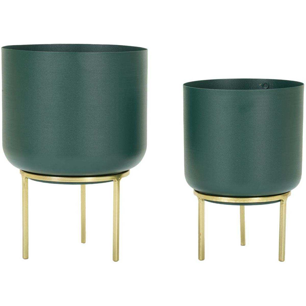 Set de 2 cache-pots en métal coloré grent sour