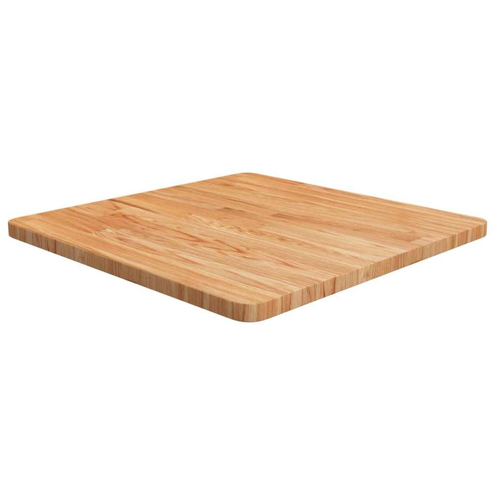 Dessus de table carré marron clair60x60x2,5cm bois chêne traité
