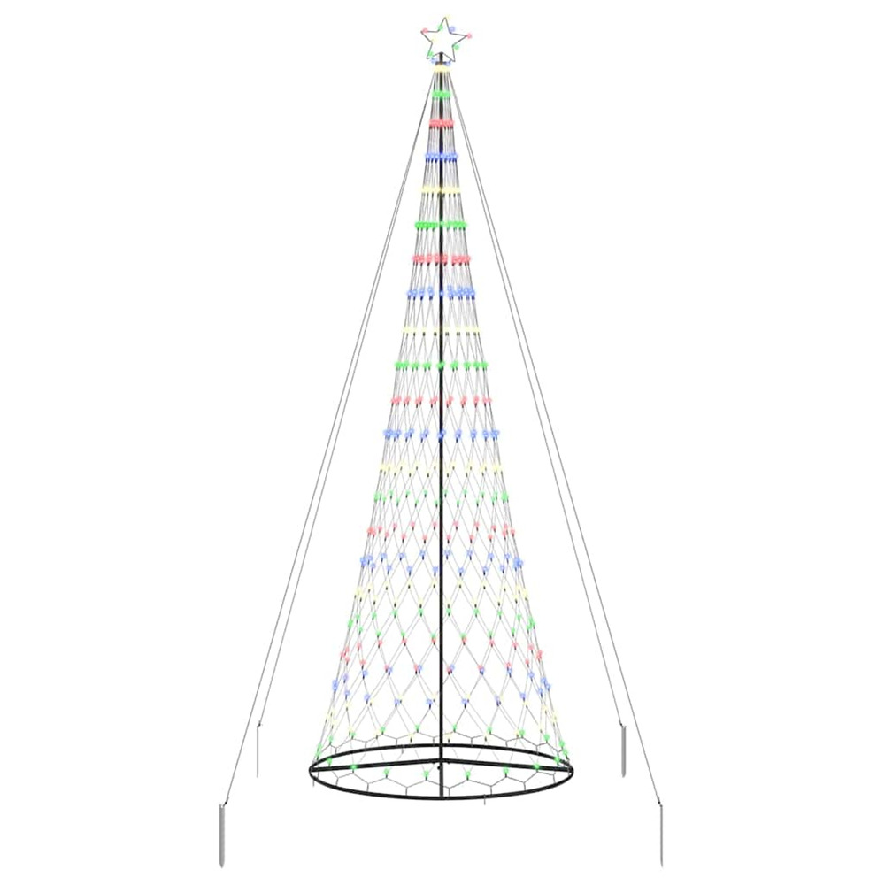 Arbre de noël led multicolore 138,5 x 138,5 x 399 cm métal