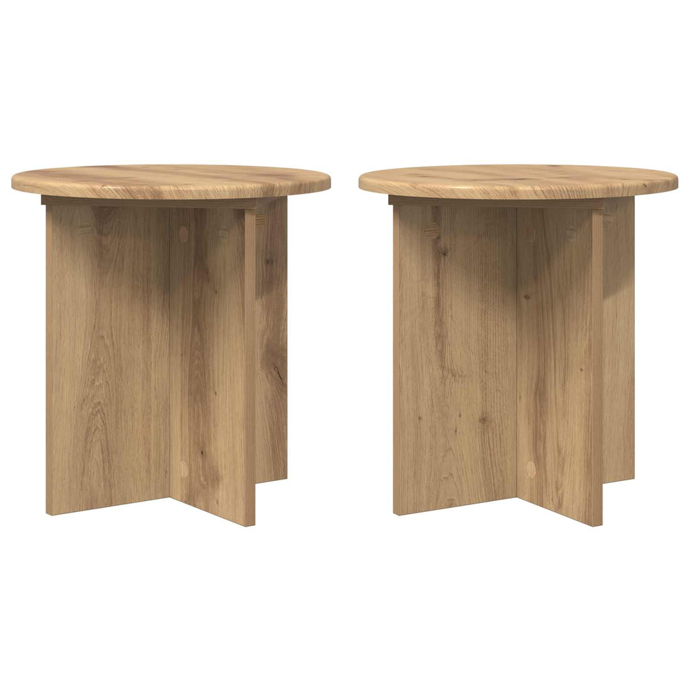 Support de plante 2 pcs chêne artisanal 40 x 40 x 40 cm