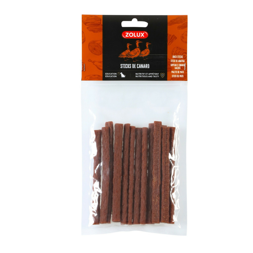 Sticks de canard séché 100 g friandises pour chien