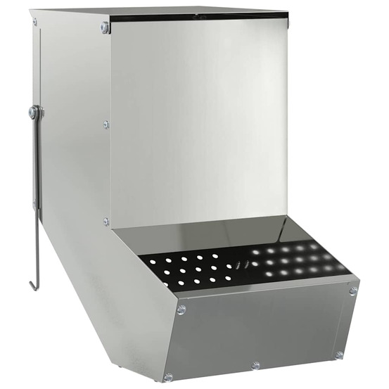 Distributeur pour lapins argent 17,5 x 26 x 28,5 cm