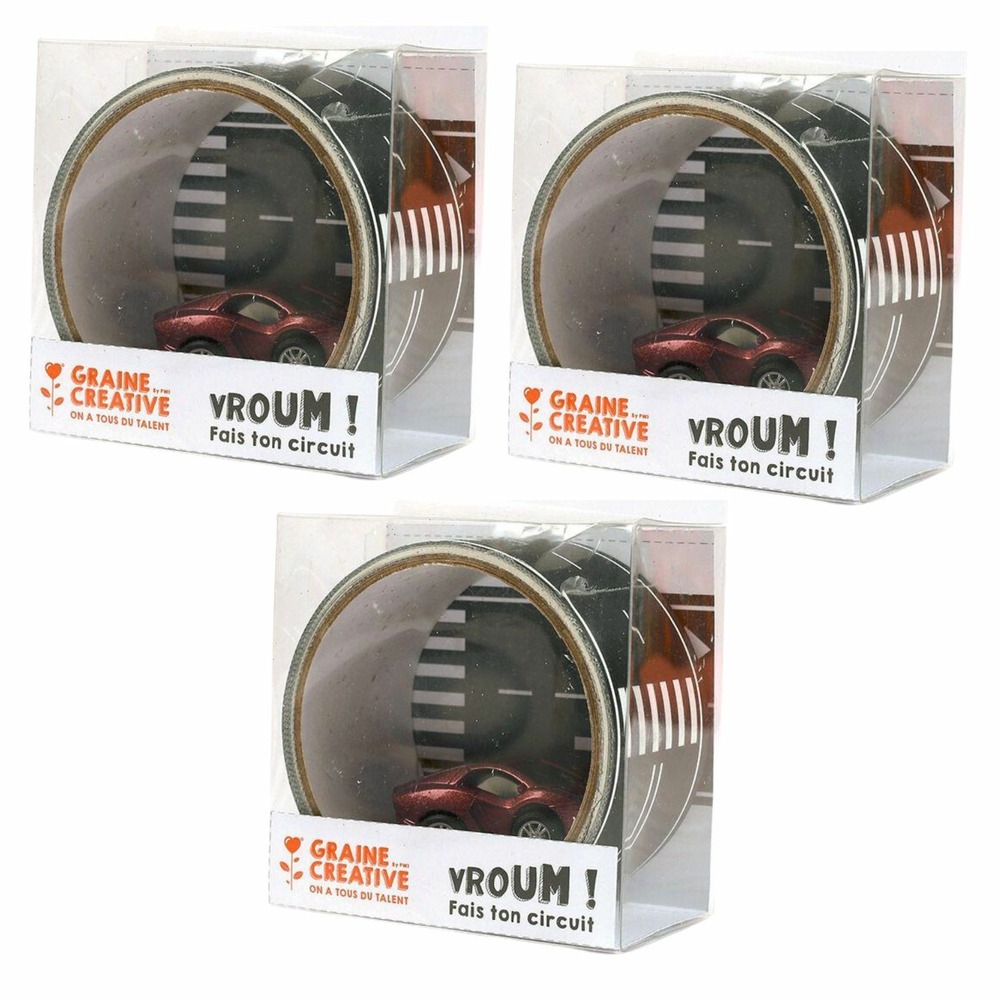 3 masking tapes circuit de voiture - 5 m x 4,8 cm
