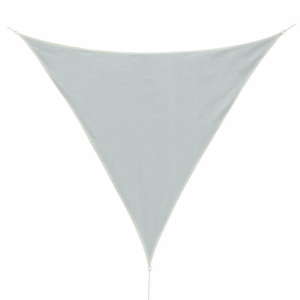 Voile d'ombrage triangulaire crème - L600xl600xH600cm