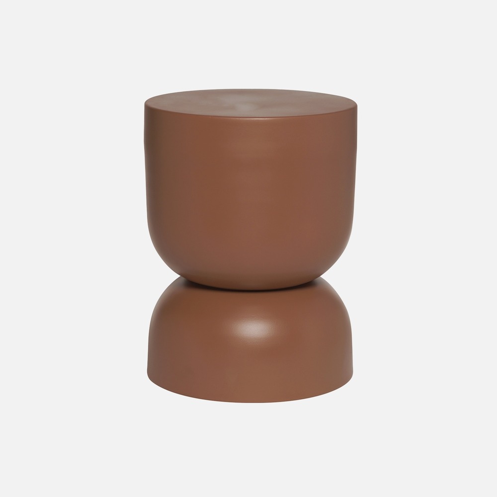 Table d'appoint, bout de canapé, table de chevet en métal, madi, ø32 x h 42cm