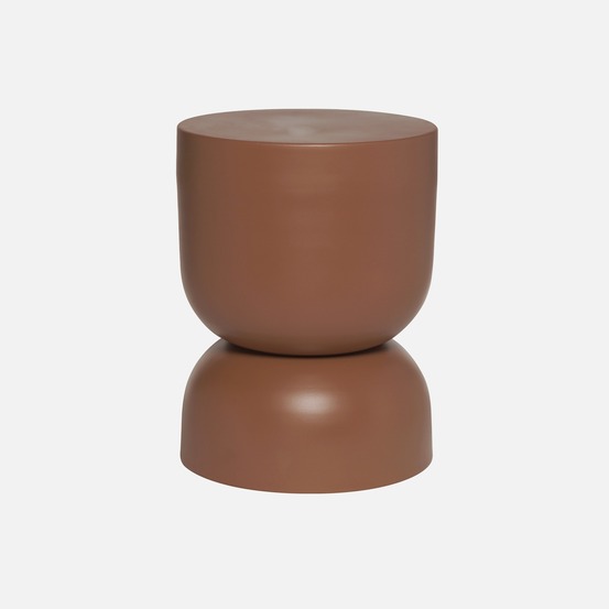 Table d'appoint, bout de canapé, table de chevet en métal, madi, ø32 x h 42cm