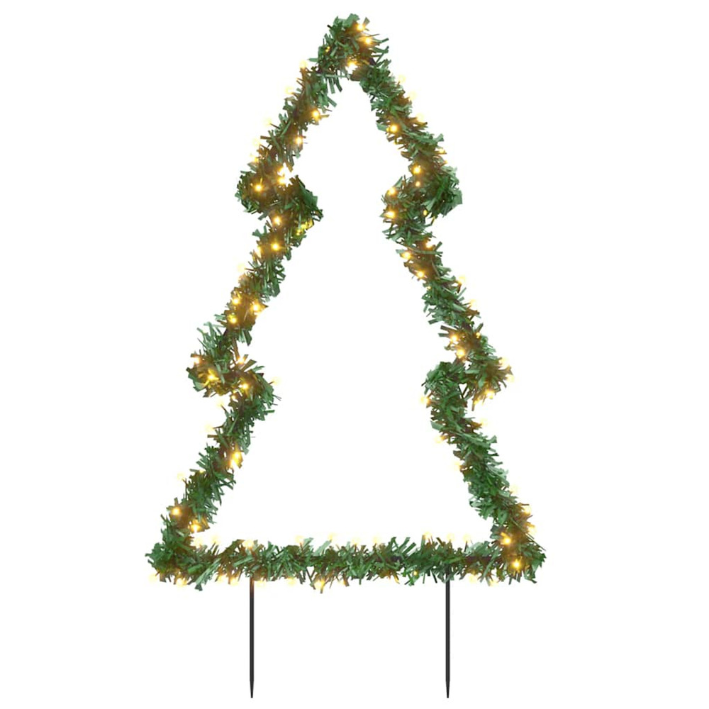 Décoration lumineuse arbre de noël avec piquets 115 led 90 cm