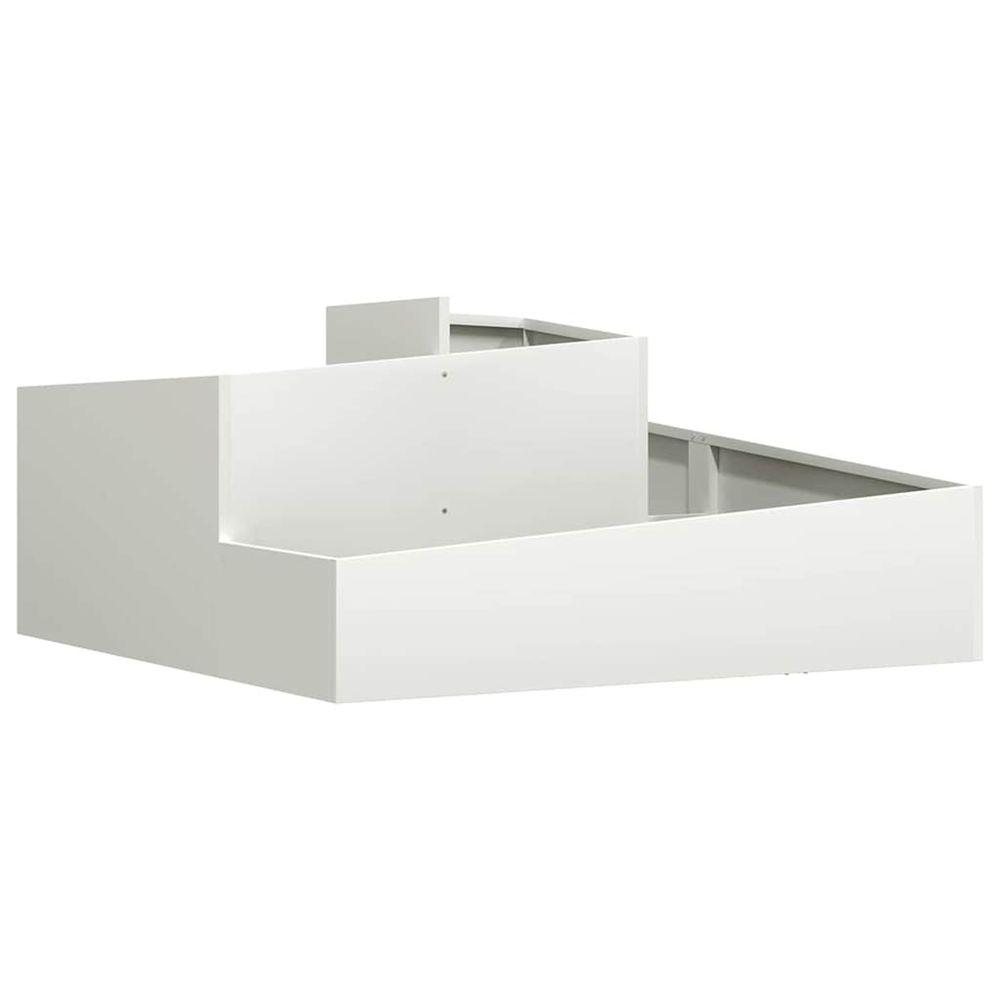 Cache-pot de jardin blanc 100 x 100 x 50 cm