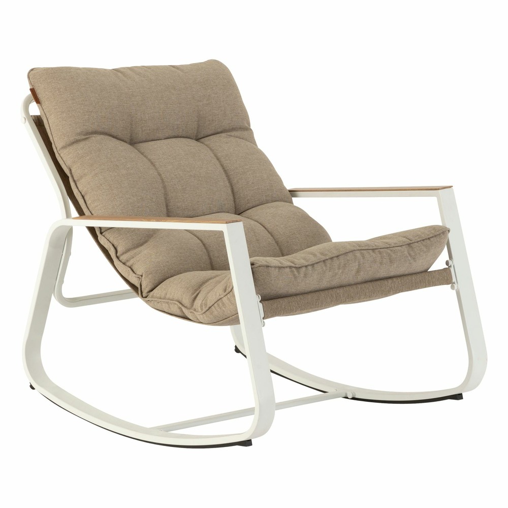 Fauteuil de jardin à bascule felinio - taupe