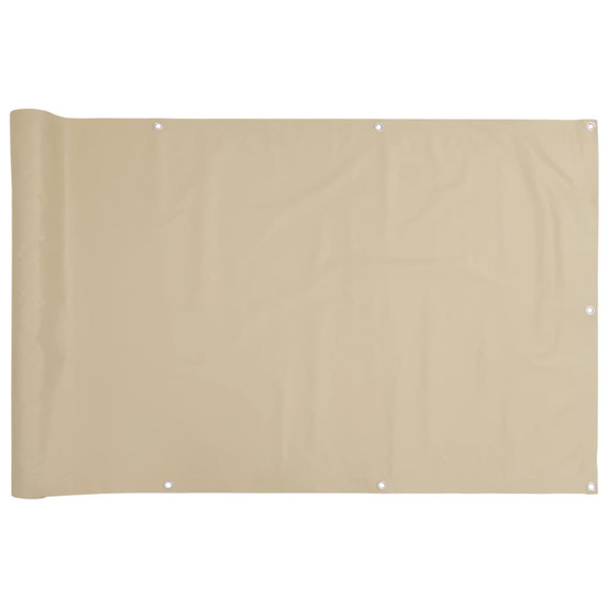 Écran de balcon beige 90x300 cm tissu oxford