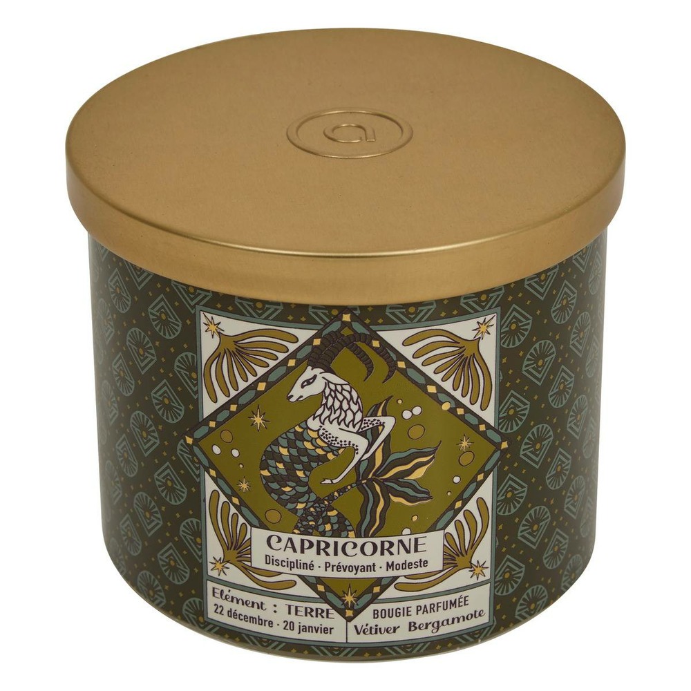 Bougie parfumée astro 396g pot verre assorti