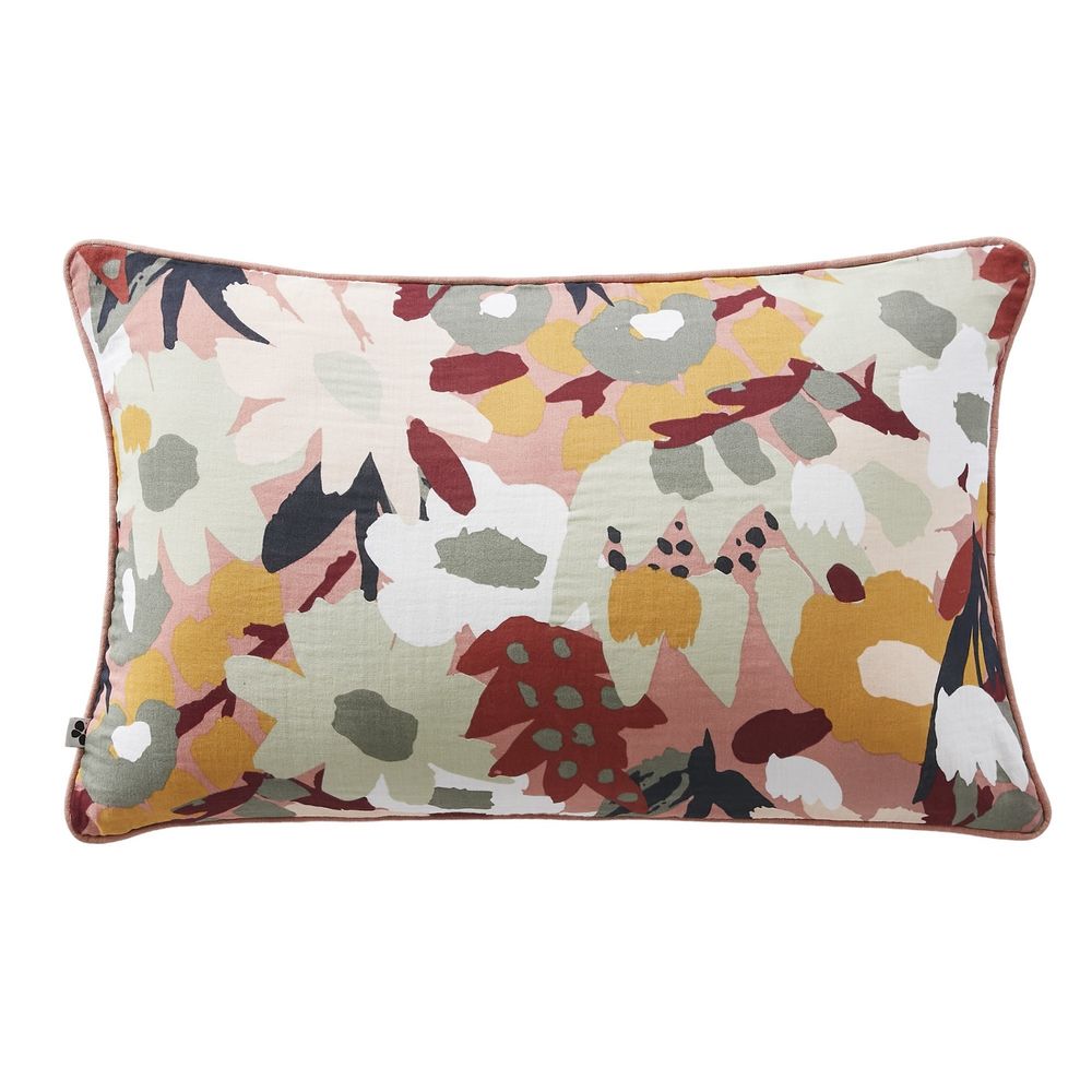 Coussin dehoussable en gaze de coton leane