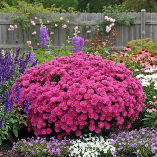 Aster d'automne jenny, aster dumosus lot de 3 godets