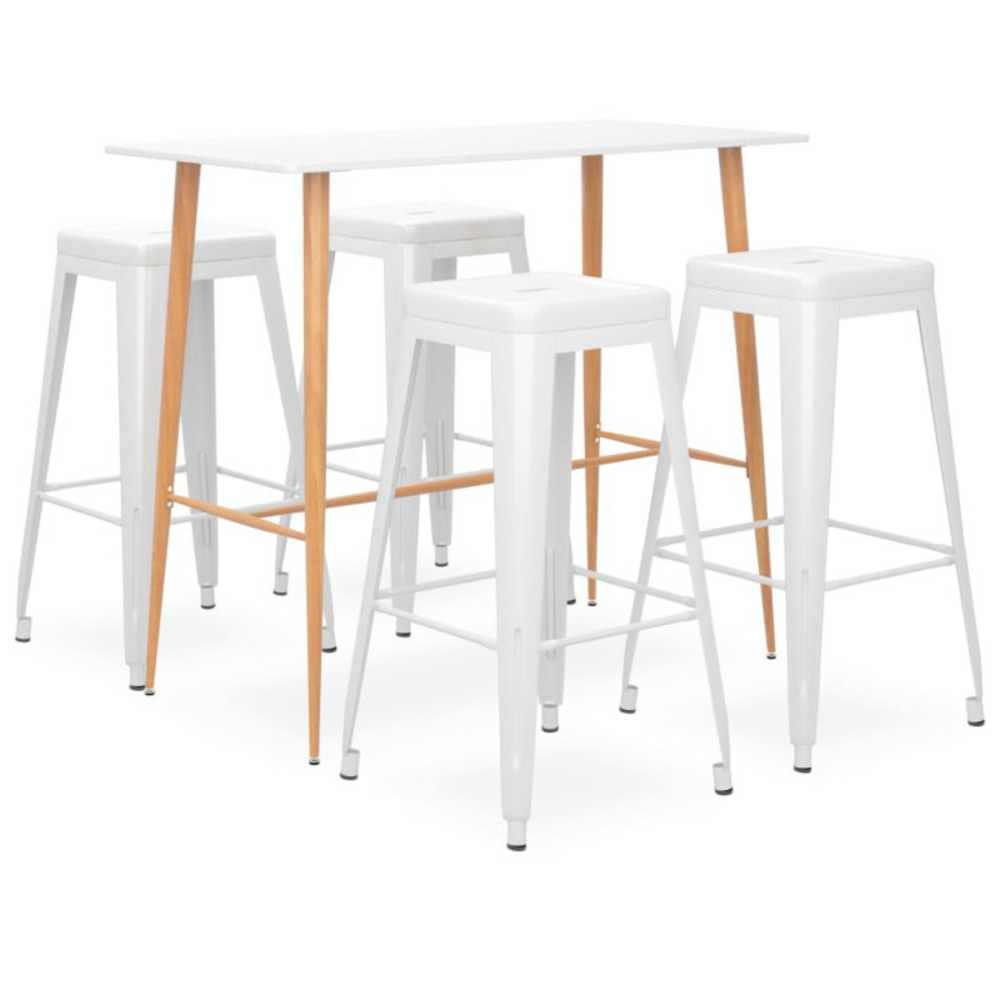 Ensemble de bar 5 pcs blanc