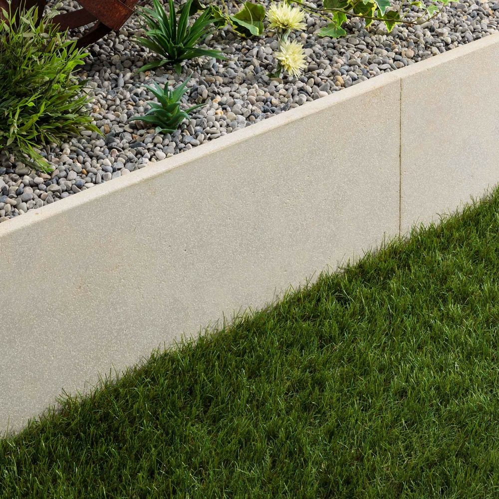 Bordure de jardin pierre de l'atlas beige 100x35x3 cm (à l'unité) - ro'ma nature