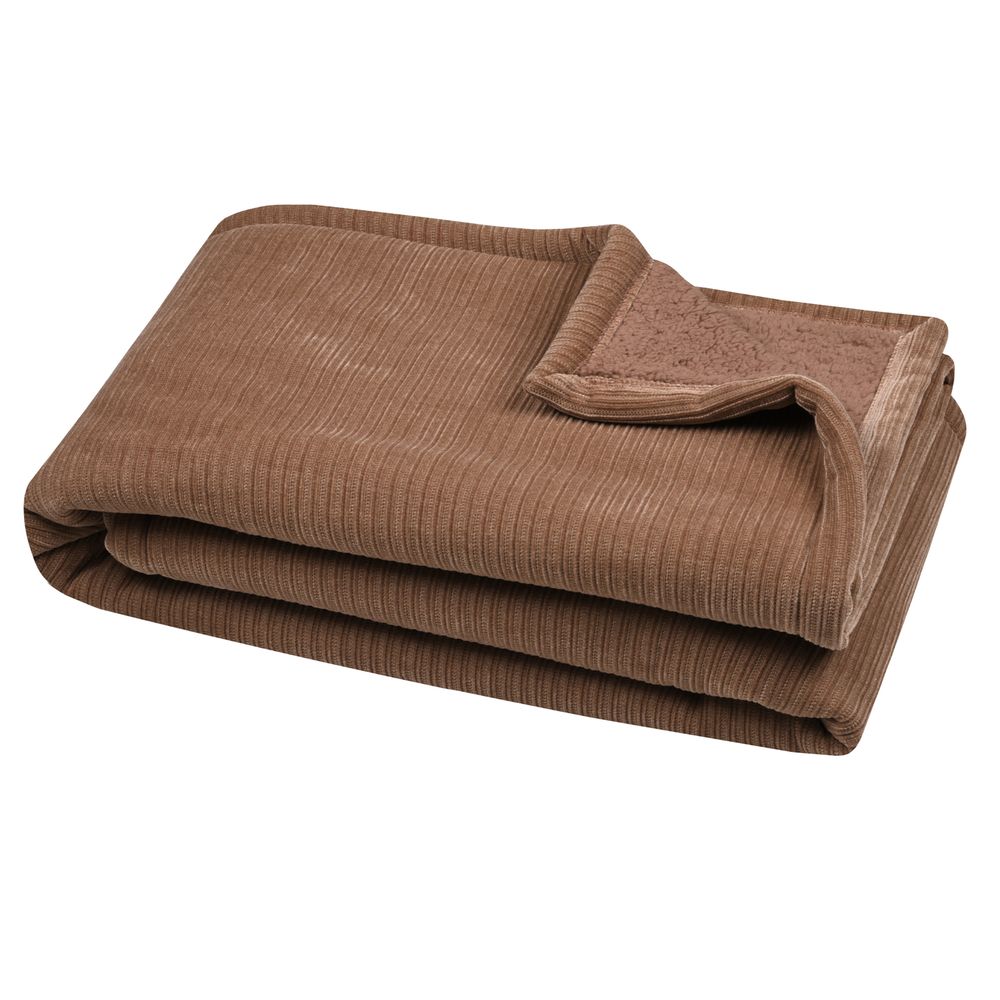 Lovely casa - plaid côtelé ultra doux