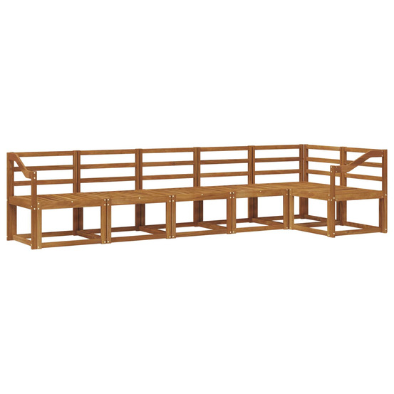 Ensemble de canapés d'extérieur 6 pcs naturel