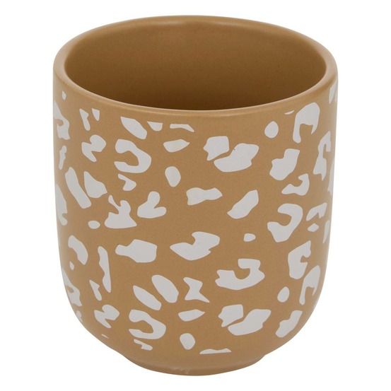 Coffret de 4 tasses leopardi d6xh6,5cm