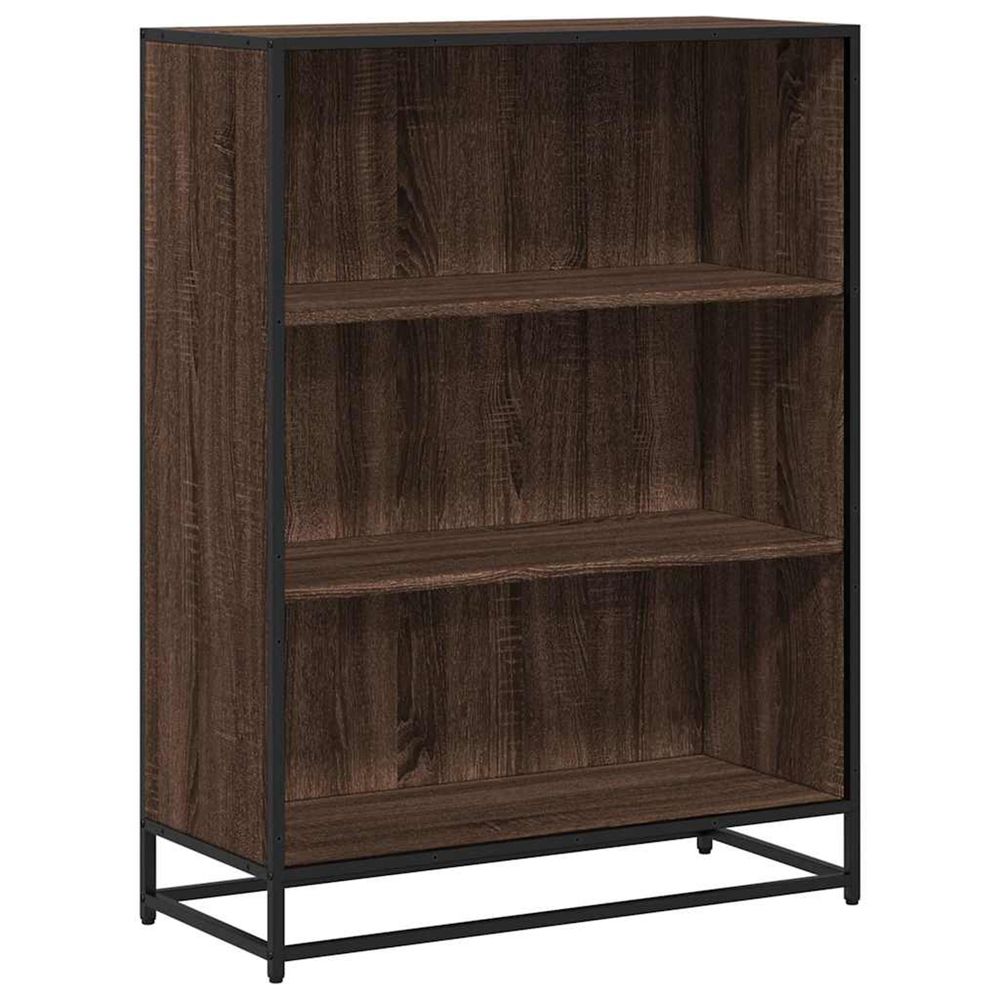Bibliothèque chêne marron 80,5x35x107,5 cm bois d'ingénierie