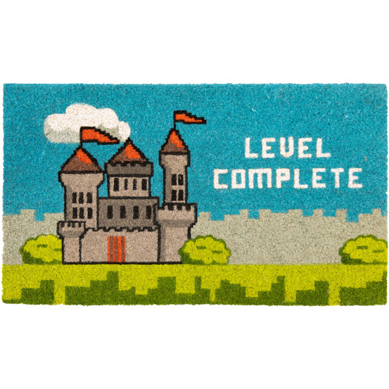 Paillasson déco en fibres de coco 70 x 40 cm level complete