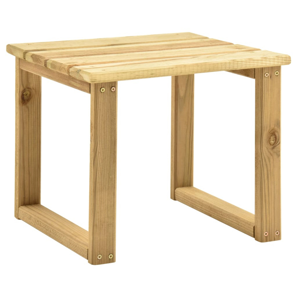 Table de transat 30x30x26 cm bois de pin imprégné