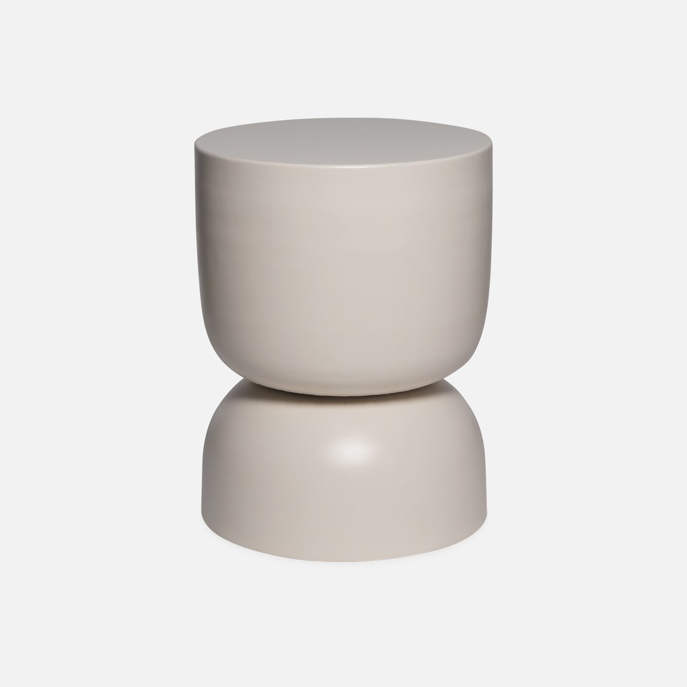 Table d'appoint, bout de canapé, table de chevet en métal, madi, ø32 x h 42cm