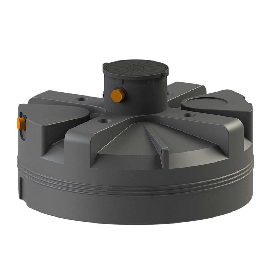 Cuve de stockage d'eau enterrée verticale 3000l