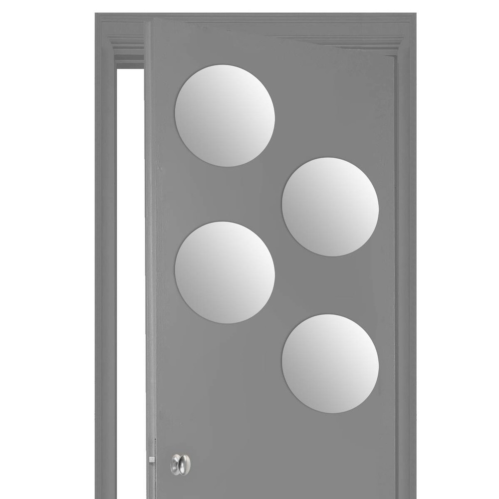 5five - lot de 4 miroirs ronds adhésifs 30x30